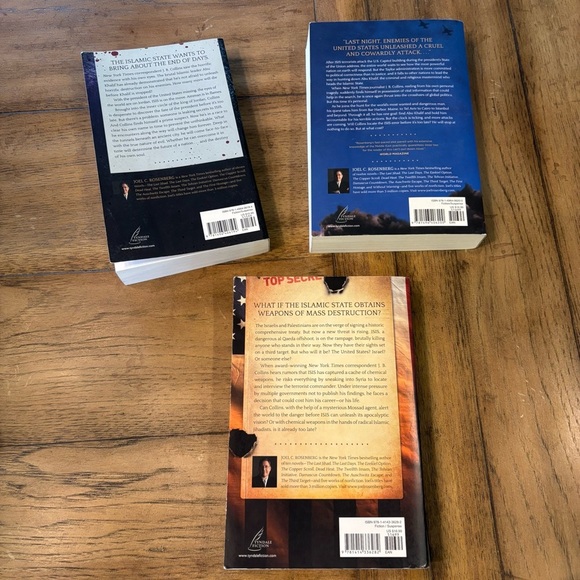 Joel C. Rosenberg Collection of 3 Books,Paperbacks, Summer Beach Vacation - Picture 2 of 6